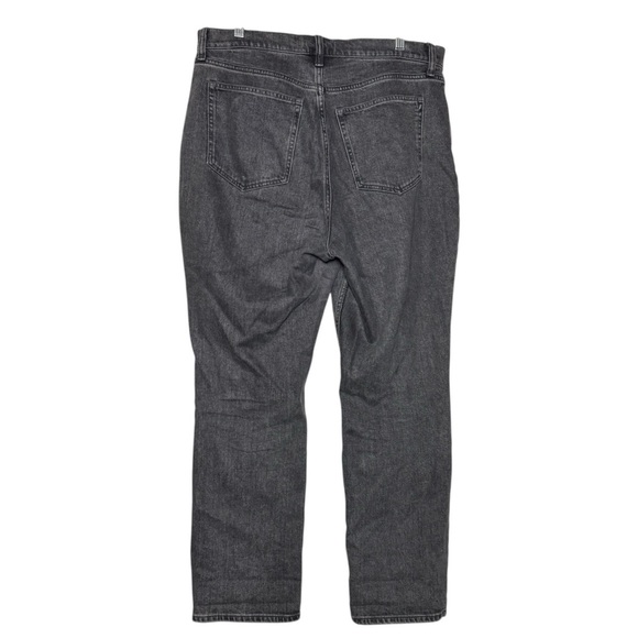 Abercrombie Slim Straight Ultra High Rise Jeans Gray Size 32/14 S CURVE LOVE - Picture 3 of 9